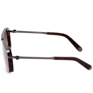 Philipp Plein SPP008 777 Havana Philipp Plein Ochelari de soare Barbatesti 2